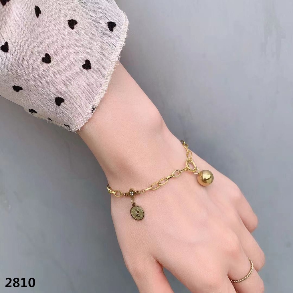 Gelang titanium rantai perhiasan fashion 2810,2747