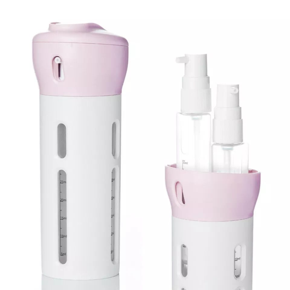 4 in 1 Botol Dispenser Portabel Untuk Lotion / Shampoo / Gel Krim