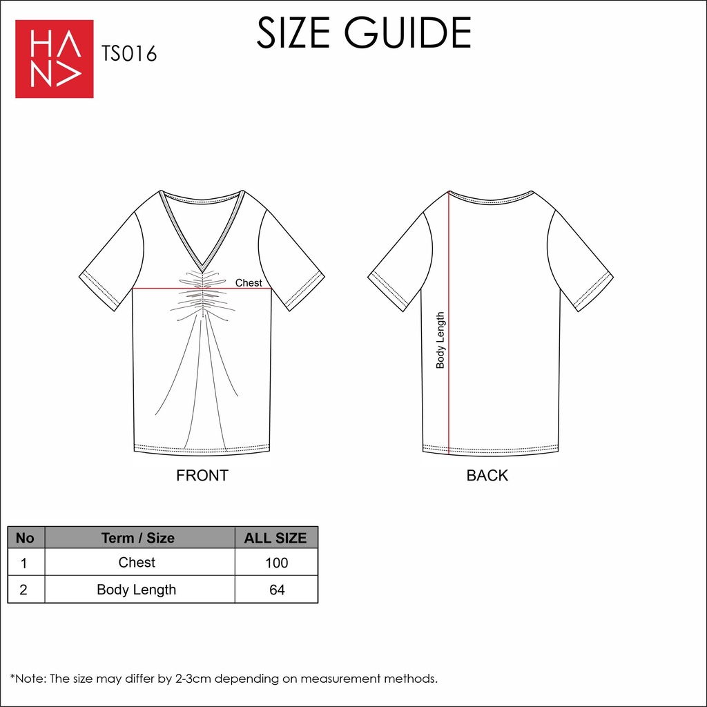 Hana Fashion - Dhanel Twist T-Shirt / Kaos Oversize Wanita - TS016