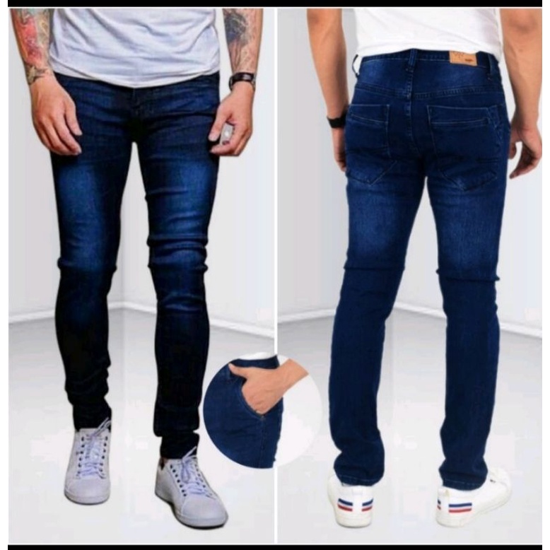 Celana Jeans Panjang Pria Pensil Slimfit Sepan Jens Cowok Distro Dewasa Skinny Melar