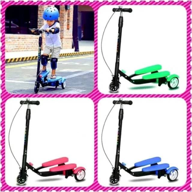 Skuter Genjot Dua Pedal Mainan Scooter Anak Otoped Injak Dual Pedal