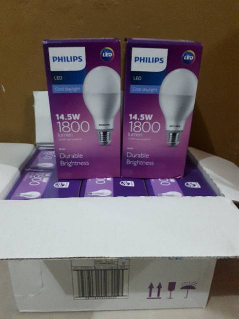 Promo Lampu Bolham Led Philips 14.5w (14.5watt, 14.5 watt) Gratis Bubble