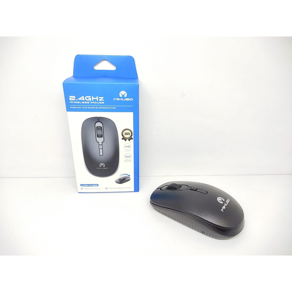 Mouse Wireless NISUTA dan MIKUSO 2.4GHz MOS-W085 Mouse Non Kabel Range 10m