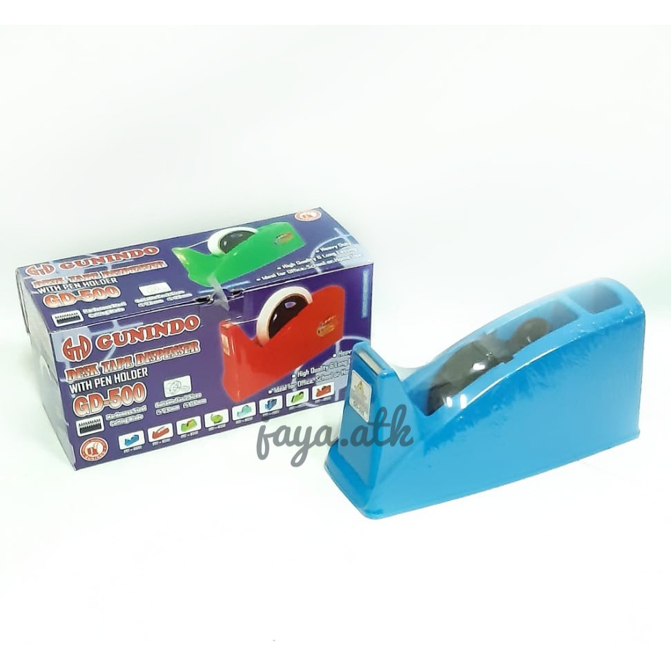 TEMPAT SOLASI ISOLASI TAPE DISPENSER ISOLASI KECIL BESAR GD500 GUNINDO PLUS PEN HOLDER