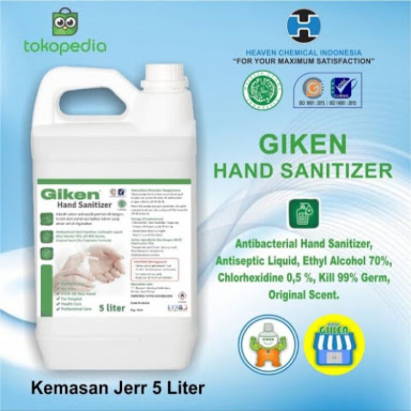 giken sanitizer 5liter