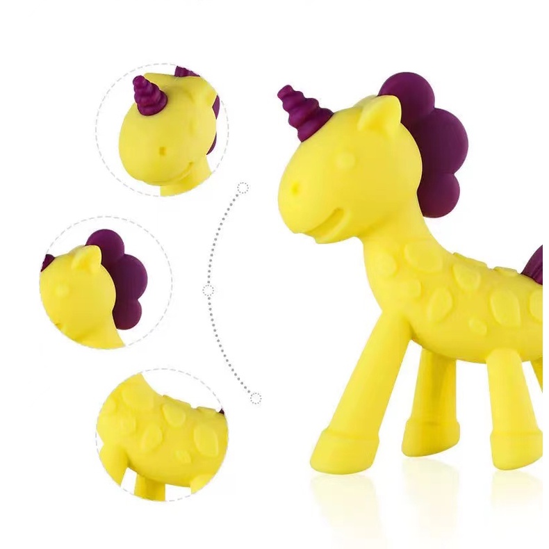 [1KG 21PCS] Babyland Teether Unicorn Gigitan Unicorn Anak Bayi