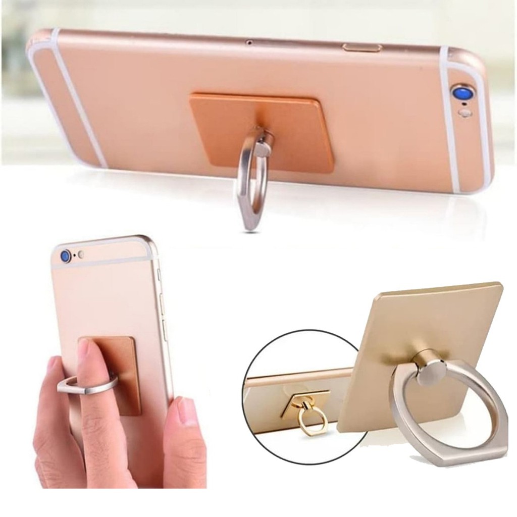 Mobile Phone Iring I-ring Stand Holder / Pegangan Handphone Polos