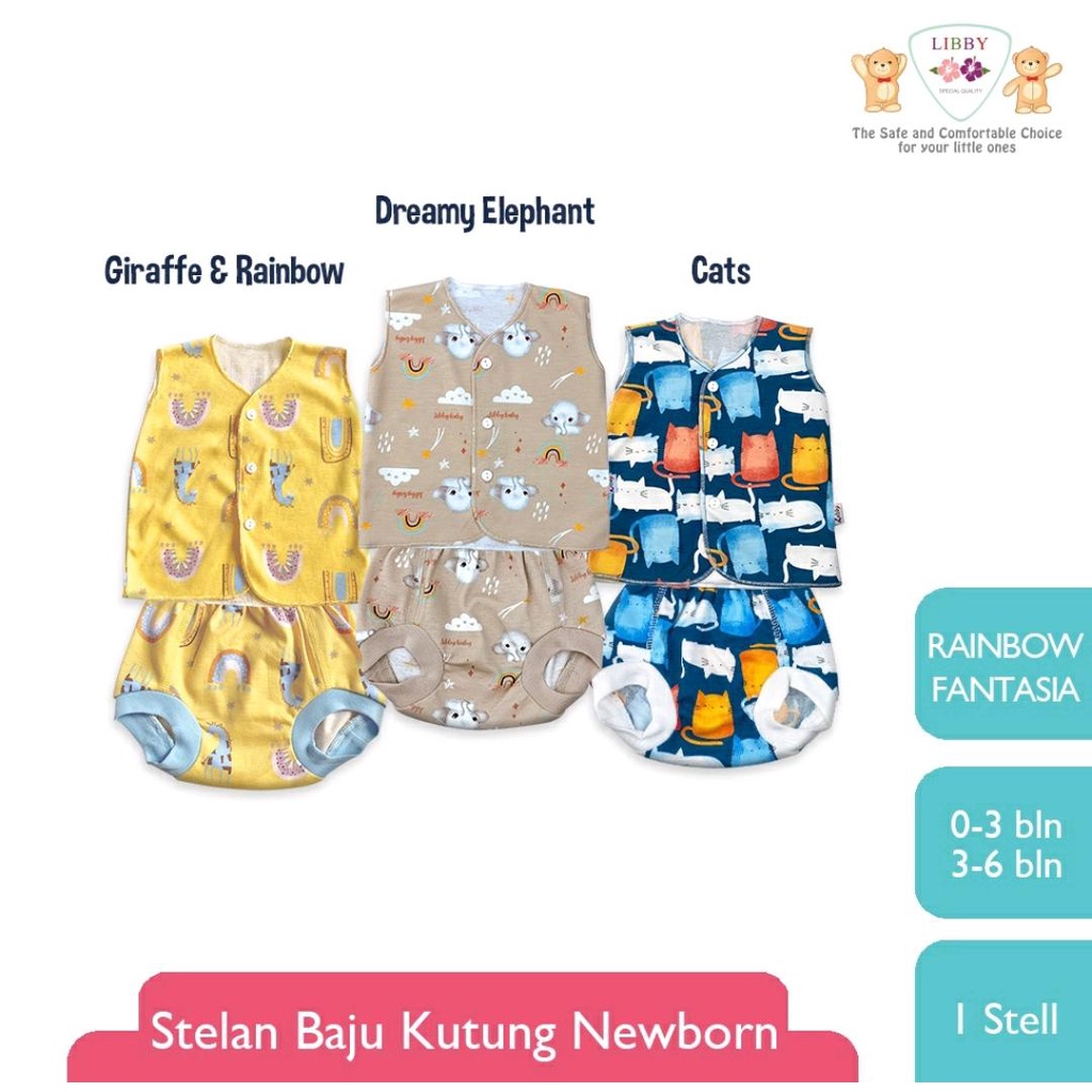 LIBBY SETELAN BAYI MOTIF RAINBOW FANTASIA / STEELAN BAYI / LIBBY