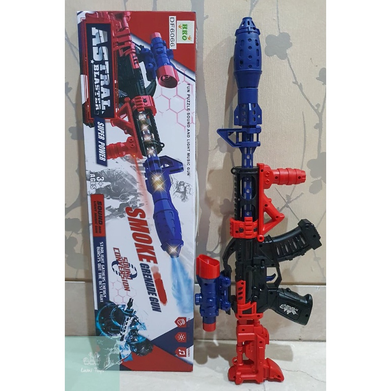 Mainan Anak Pistol Senapan Astral Blaster Laser Light & Sound DF6066