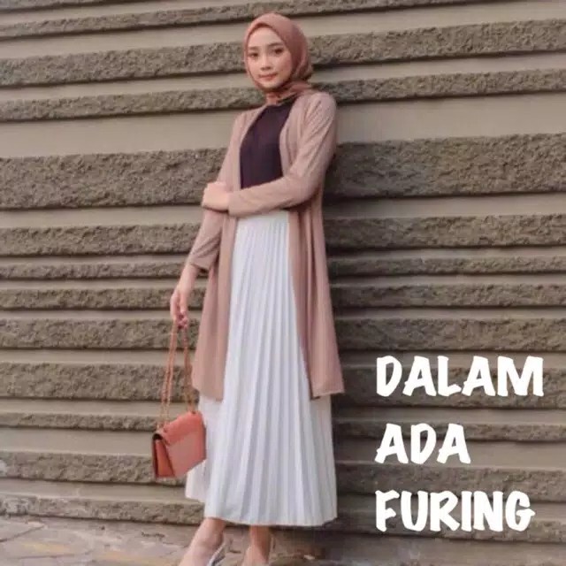 CLEARANCE SALE / ROK PLISKET PUTIH DALAM FURING/ PLEATED SKIRT/ ROK MAYUNG