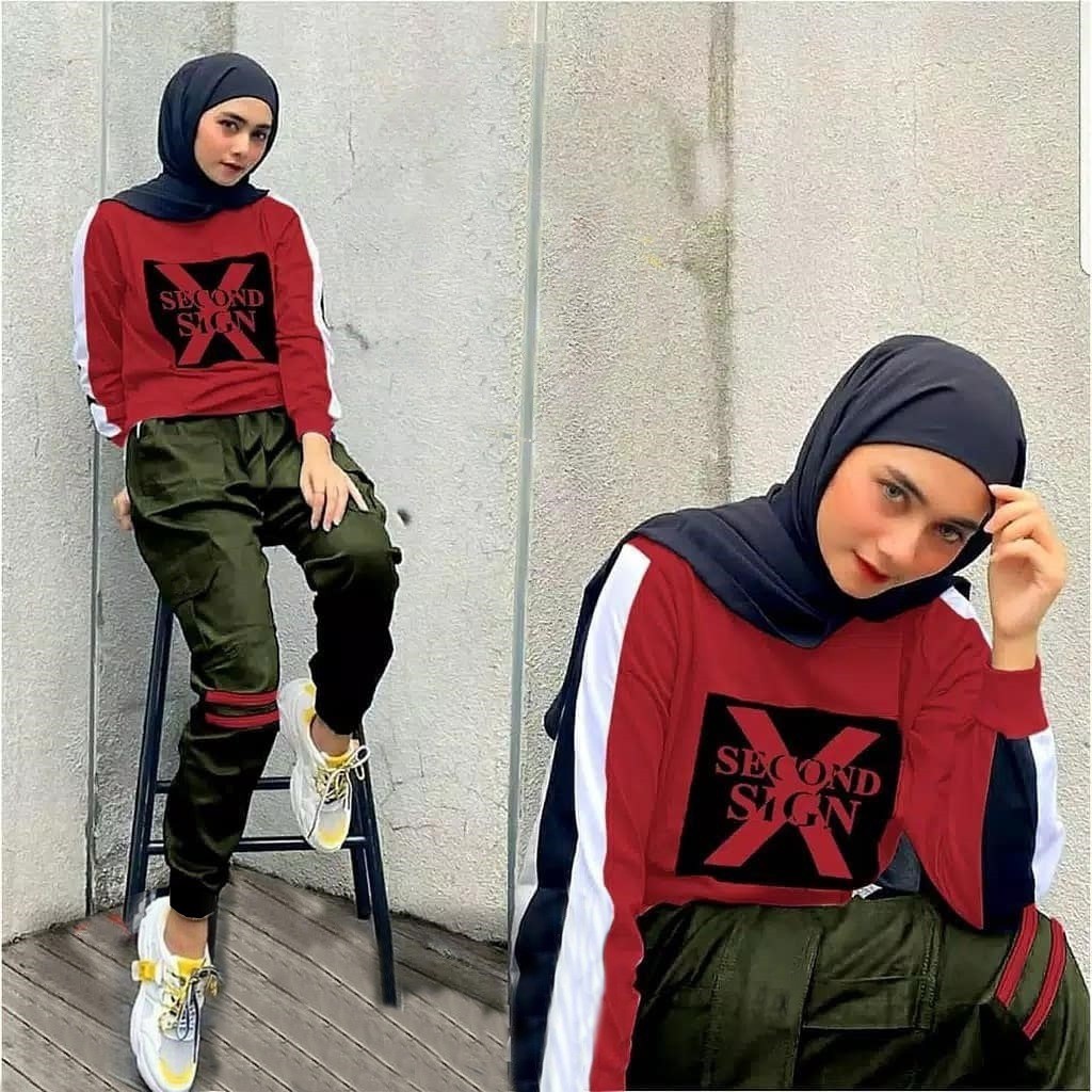 4 UKURAN M L XL XXL SET WANITA SECONDER SIGN DMR