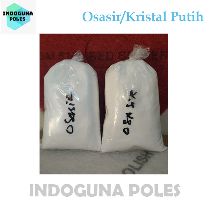 Ox/Osasir bubuk kristal putih marmer traso 1kg