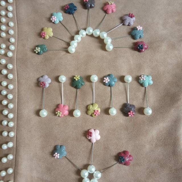 Tuspin bunga / tuspin cantik /tuspin hijab