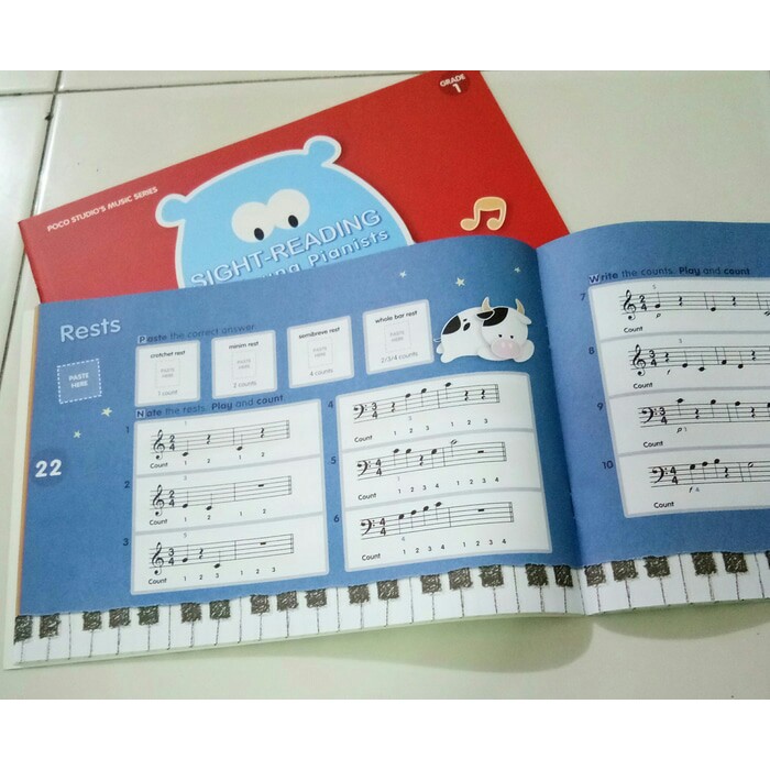 sight reading for young pianist buku piano by Ying Ying Ng ada sticker