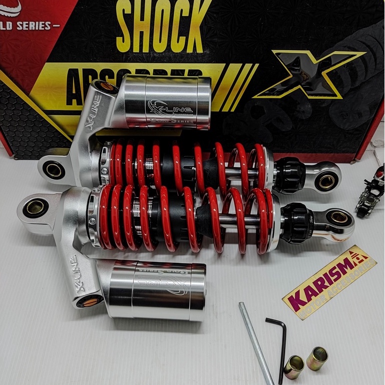 Shock Skok Shockbreaker Belakang 280 Tabung Atas GP Series Yellow Red  X-Line 2B 509