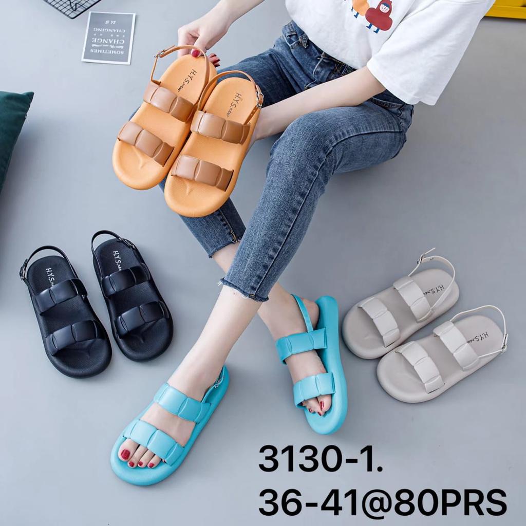 Sandal Jelly / Sandal Tali Belakang Wanita Import HYS 3130-1