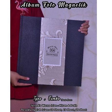 Album Foto Magnetik Jumbo 15 Sheet Hitam