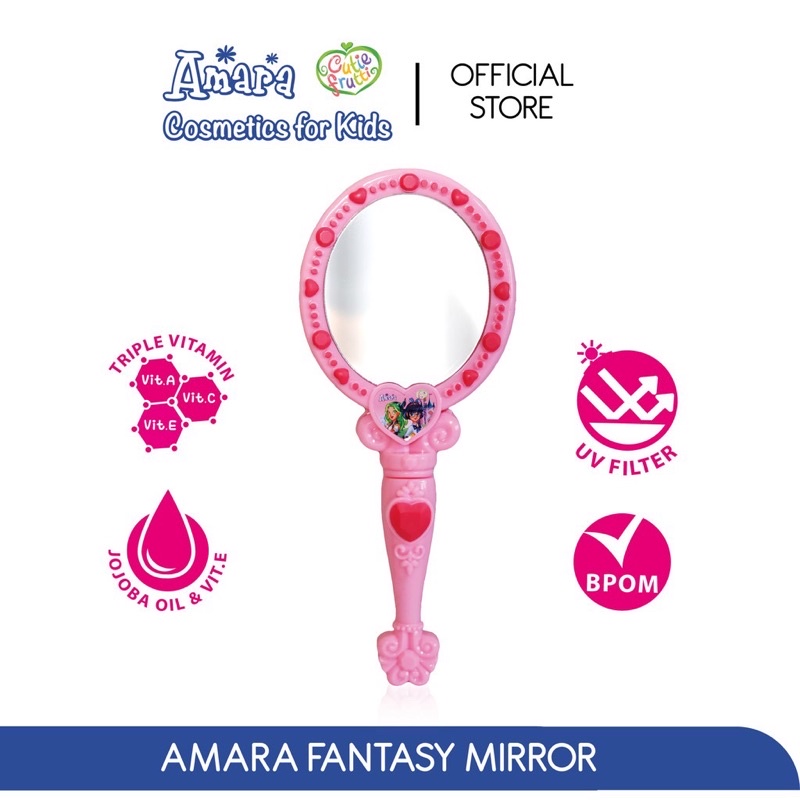 Amara Fantasy Mirror Anak Makeup Set Cermin Kaca Anak Cantik BPOM AMAN