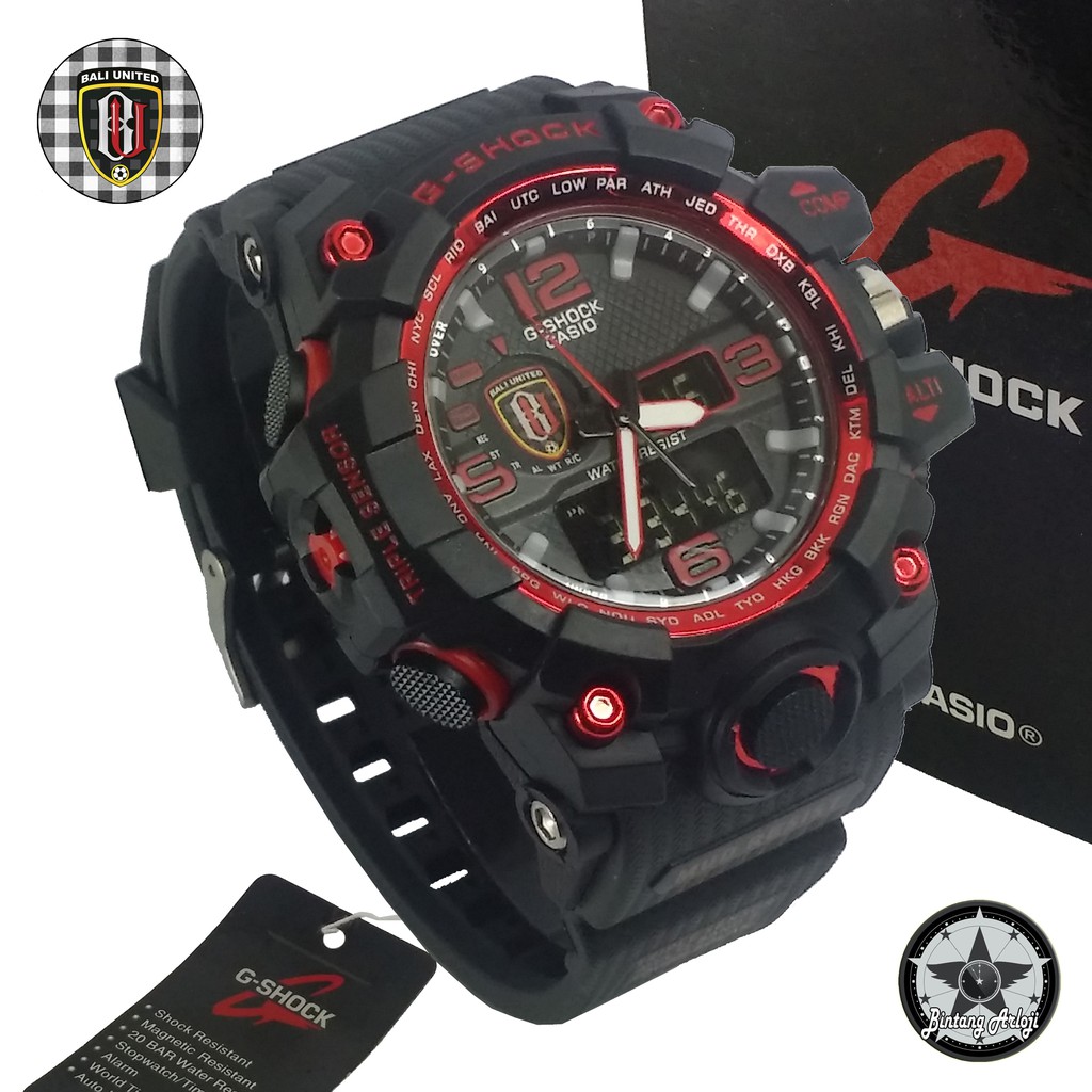 { EXCLUSIVE } JAM TANGAN BALI UNITED DUAL TIME (LIST MERAH)