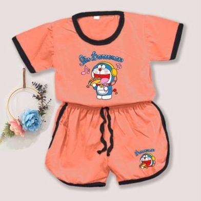SF - Setelan Playset Cupa Cup Baju Anak Karakter / Set Anak Balita Karakter / Setelan Anak Unisex-SET DORA - SALEM