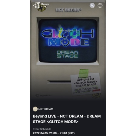 [SHARING] Beyond Live NCT Dream - Dream Stage Glitch Mode