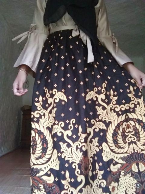 Shopashop Solo - Setelan Gamis Syari 2499 Kebaya Modern Gamis Muslim Batik Couple Long Dress Batam