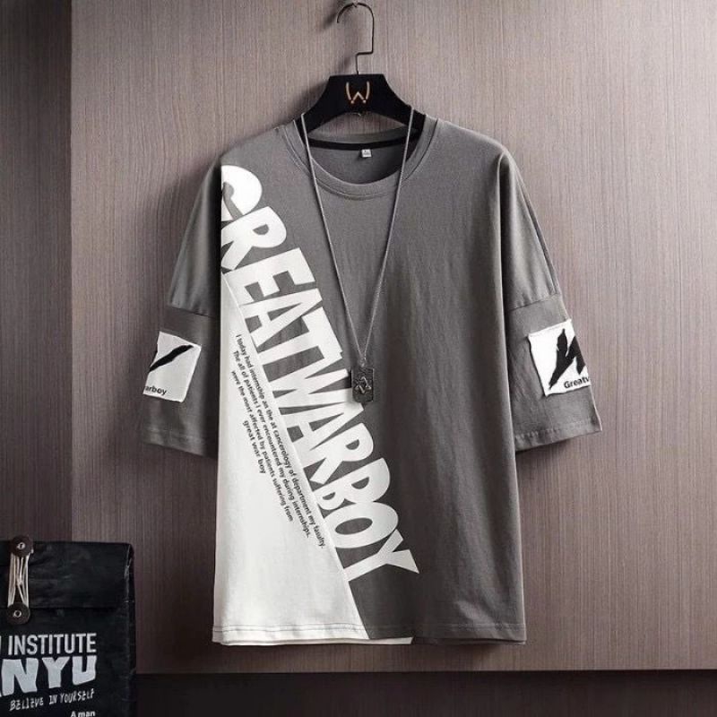 BAJU KAOS DISTRO PRIA LENGAN PENDEK ATASAN COWOK OBLONG WARBOY PREMIUM