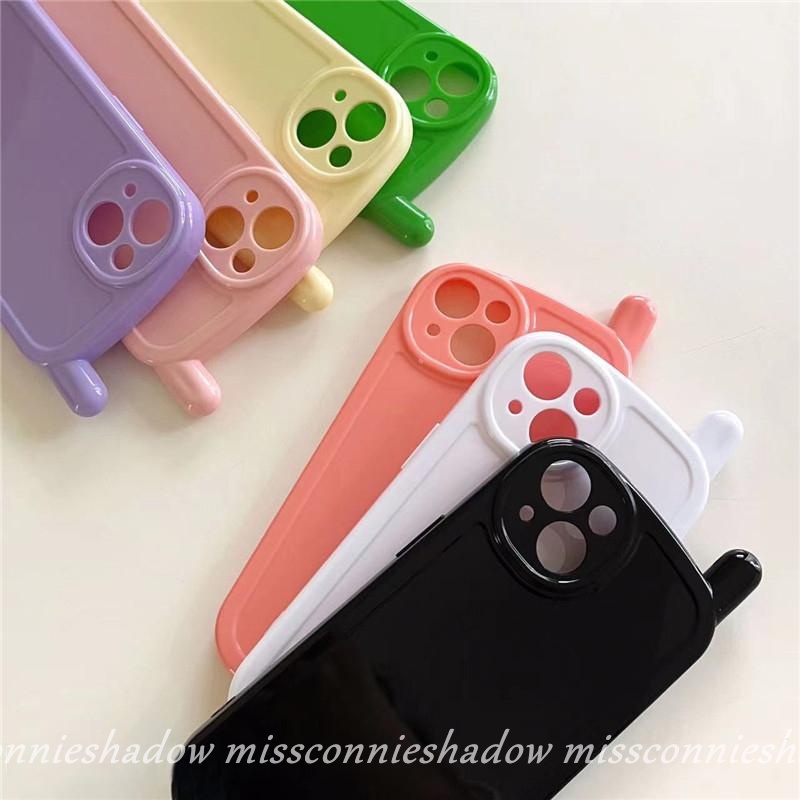 Soft Case TPU Glossy Warna Permen Macaron Untuk iPhone 13 11 12 Pro Max 11 Pro Max 13 Pro Max 7 8 Plus