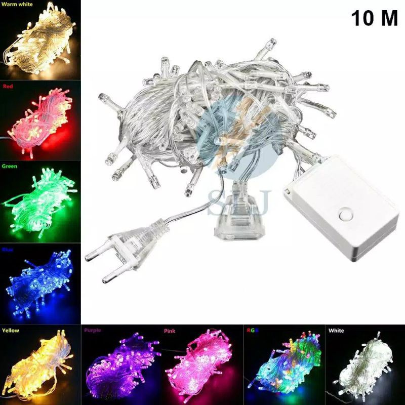 LAMPU TUMBLR LED 10M RGB FAIRY LIGHT / LAMPU NATAL / TUMBLR LIGHT / TWINKLE LIGHT / LAMPU HIAS