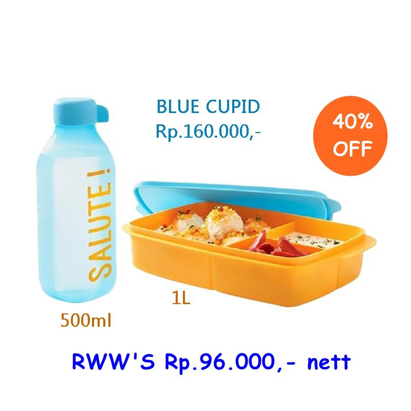 BLUE CUPID LUNCH SET