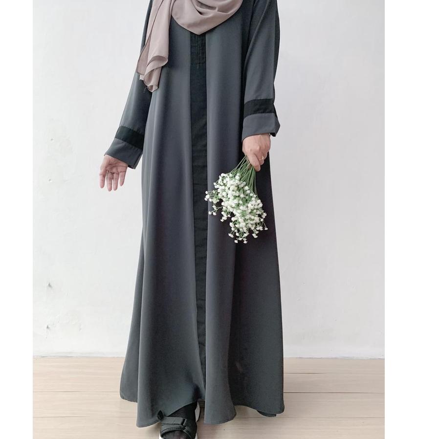(TERLARIS) Haura Abaya | Abaya Turkey | Abaya Basic | Abaya Hitam | Abaya Polos