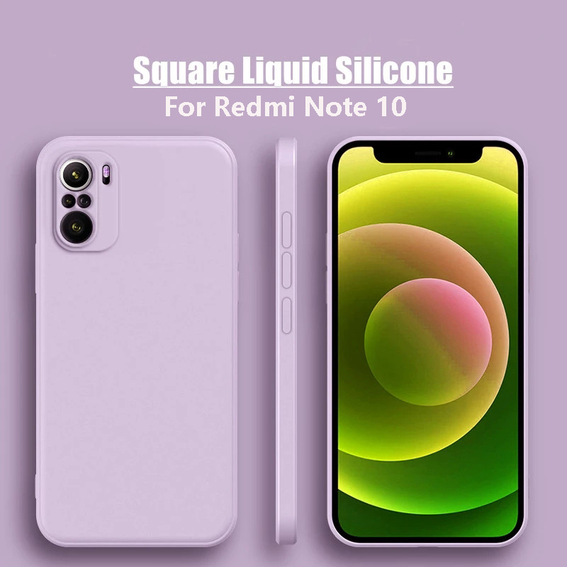 Soft Case Redmi Note 10 / 10s Redmi Note 10 Pro Redmi Note 10 5G Liquid Silikon Slim Skin Candy Macaron Bludru