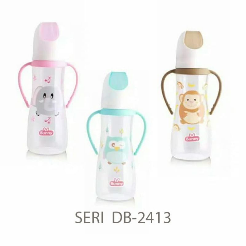 Botol Susu Bayi Lusty Bunny Karakter Tutup Hewan Lucu 125ml-250ml