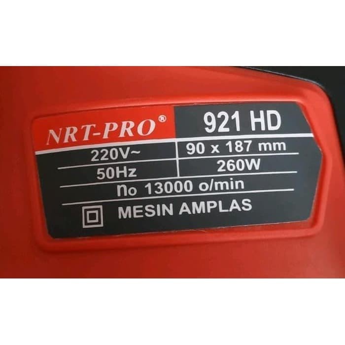 Mesin Amplas NRT PRO 921HD Sander Panjang - Sheet Sander Orbital 921HD