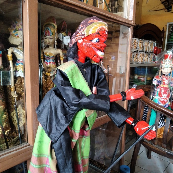 Wayang Golek Cepot Kaki Standar Dalang Pentas berkwalitas