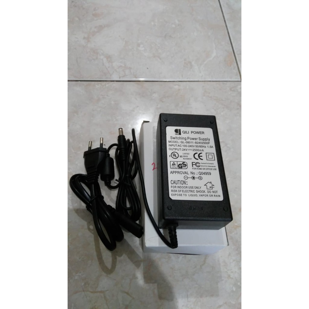 Power Supply Adaptor 24V 2.5A 2500mA dengan Indikator Real Kapasitas