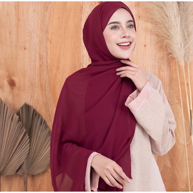 PASHMINA SABYAN POLOS/CERUTTY PREMIUM 170X75/PASHMINA INSTAN POLOS