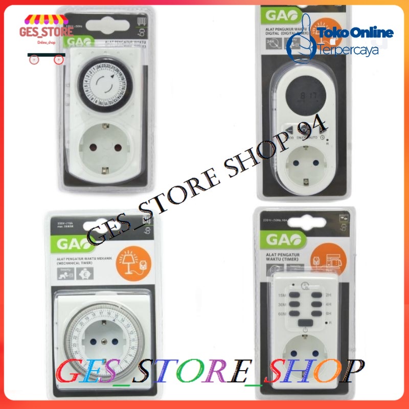 Gao Timer Digital - Timer analog - Timer listrik