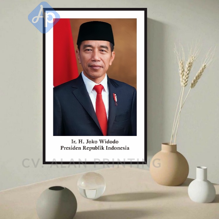 FOTO+BINGKAI PRESIDEN &amp; WAKIL PRESIDEN 10R