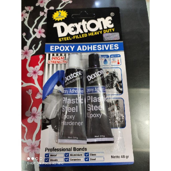 

Lem Dextone Besi Steel Filled Heavy Duty Epoxy Adhesives 48 gr 2 HOURS