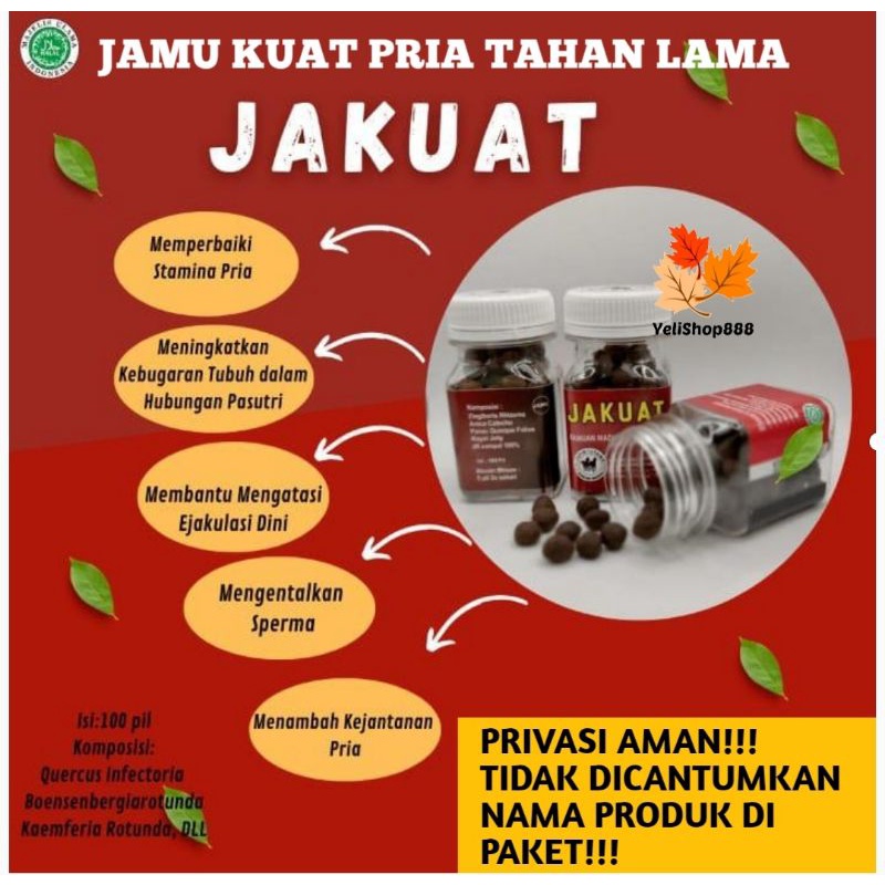 JAKUAT Obat Kuat Pria Herbal Jamu Kuat Pria Tahan Lama