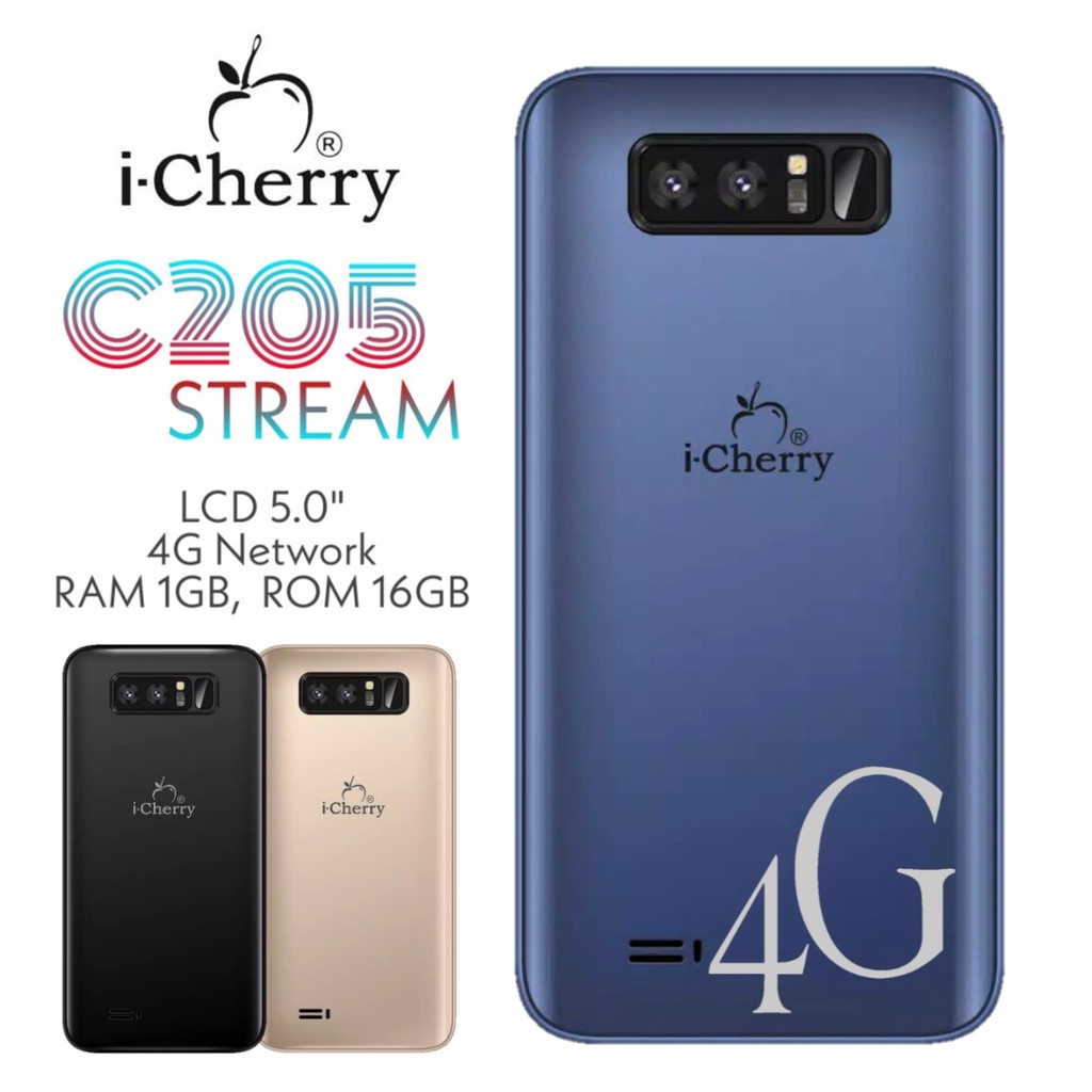 iCHERRY C205 STREAM 4G - HP Android 4G - RAM 1GB ROM 16GB - HP ANDROID MURAH