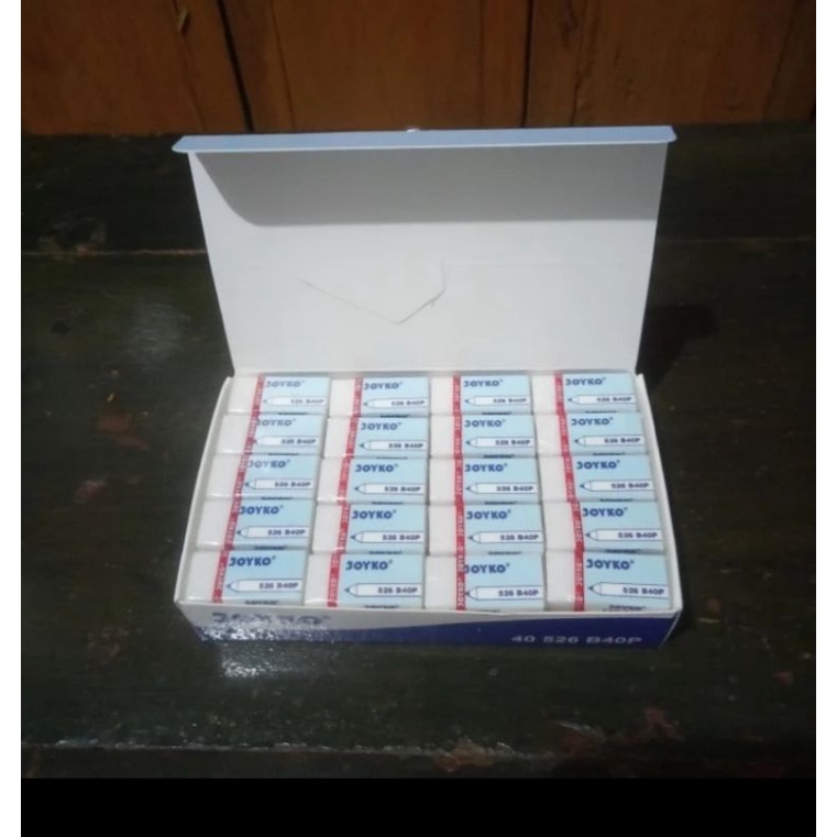 

penghapus pensil kecil warna putih joyko per pcs