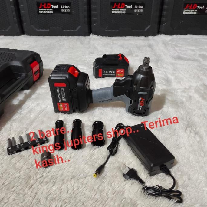 power tools 2 batre IMPACT WRENCH JLD 48VOLT IMPECT IMPEK WRENCH BUKA BAUT 48VOLT
