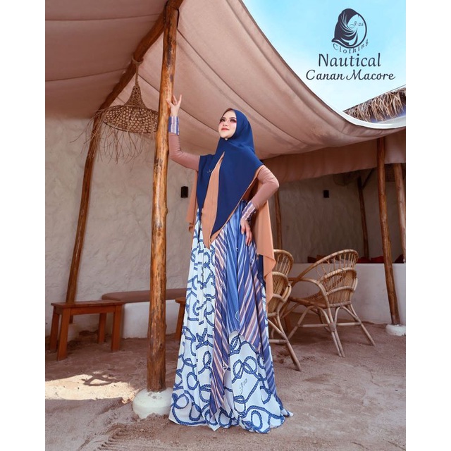 [JOZA CLOTHING] GAMIS SYARI TERBARU / DRESS SET PRINTING " CANAN MACORE SET " BY JOZA CLOTHING