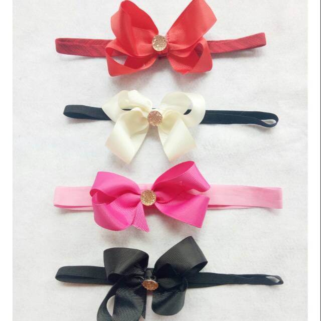 

Headband bianca pita grosgrain