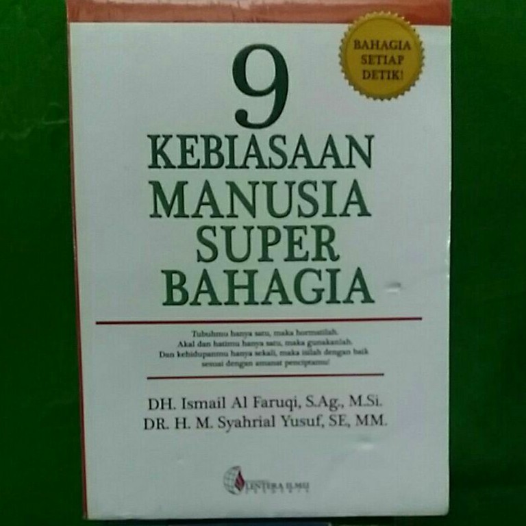 Buku Kebiasaan Manusia Super Bahagia