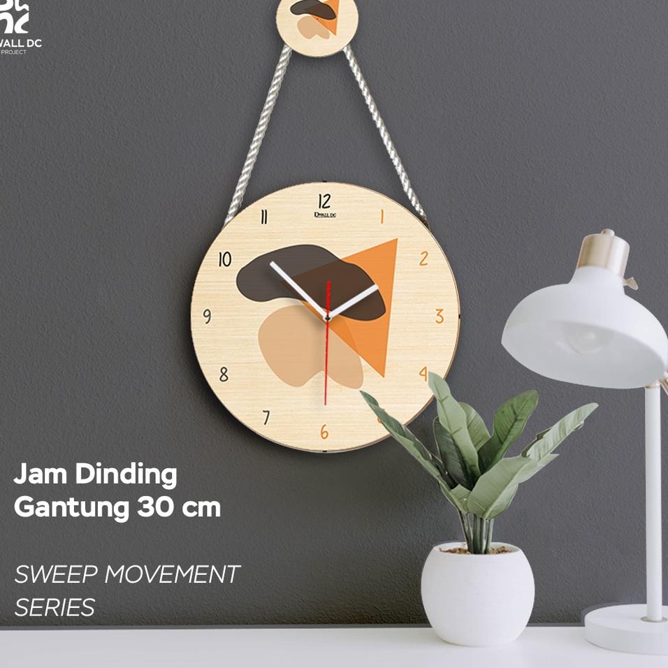 Penjualan Terbanyak.. JAM DINDING GANTUNG - JAM DINDING KAYU AESTHETIC  [SWEEP MOVEMENT SERIES] - Ja