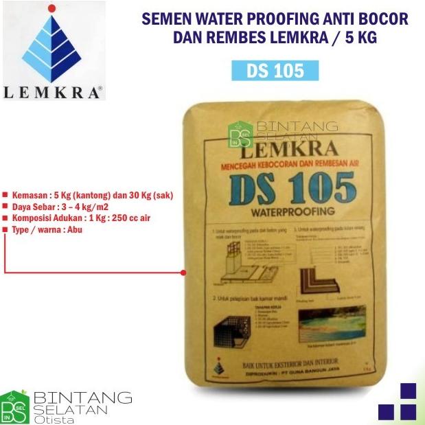 >>>>>] SEMEN WATERPROOFING ANTI BOCOR DAN REMBES LEMKRA DS 105 / 5 KG