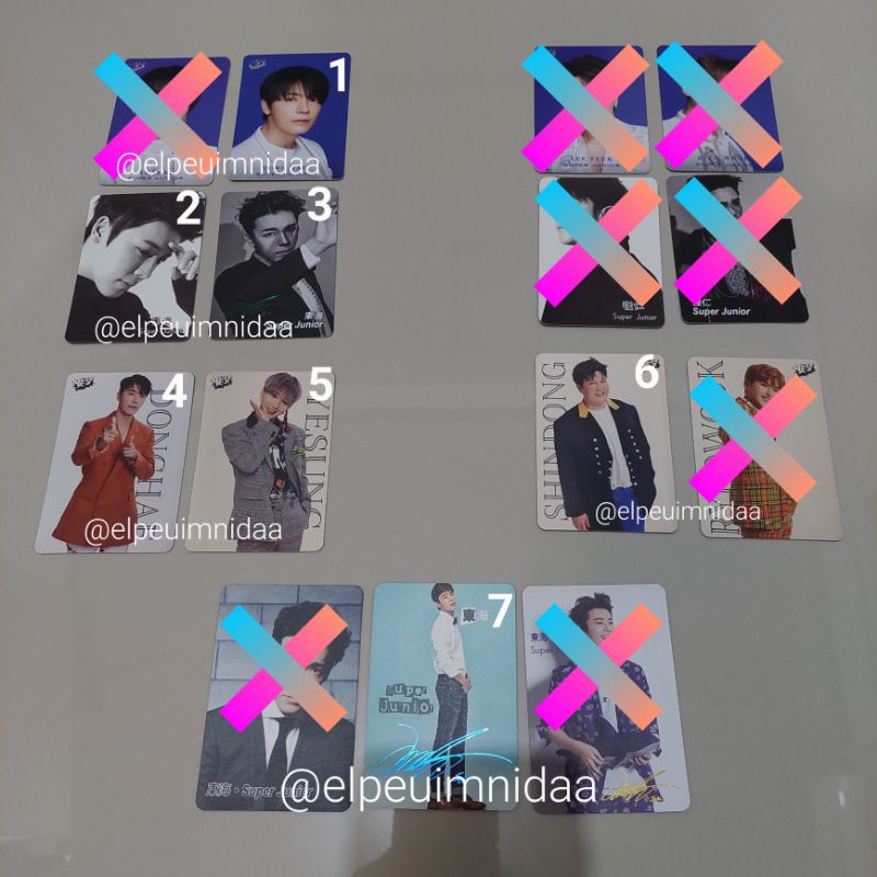 Super Junior Yesung Shindong Donghae Photocard PC Album